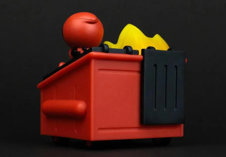 Designer Vinyl>100% Soft - Deadpool Dumpster Fire 3" Vinyl Figure