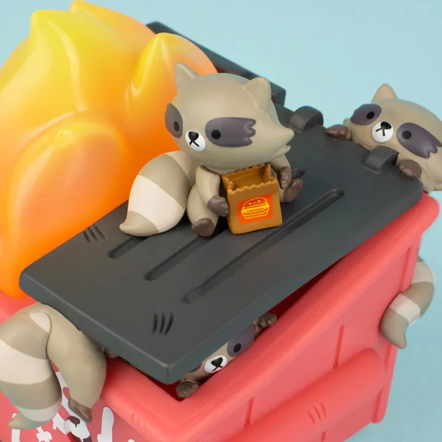Designer Vinyl>100% Soft - Dumpster Fire Trash Panda Edition 3" Vinyl Figure