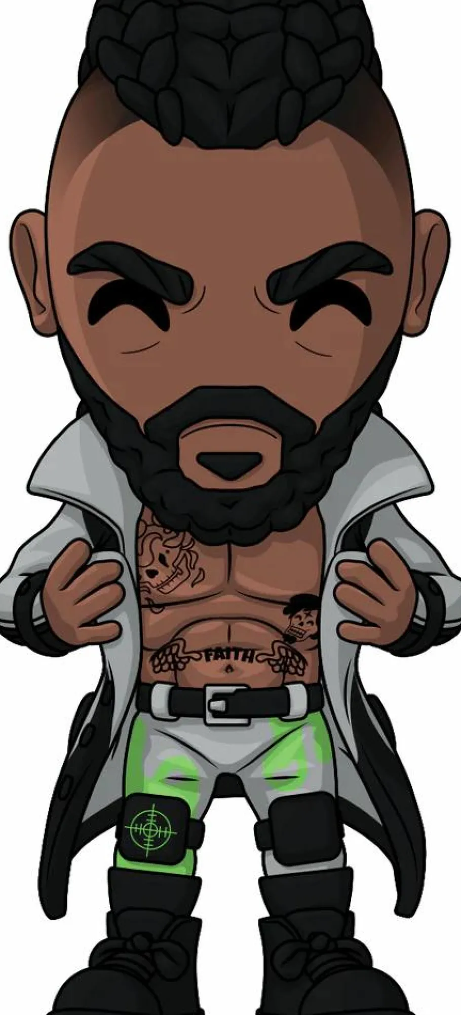 Designer Vinyl>All Elite Wrestling AEW: - Swerve Strickland 4.5" Vinyl Figure