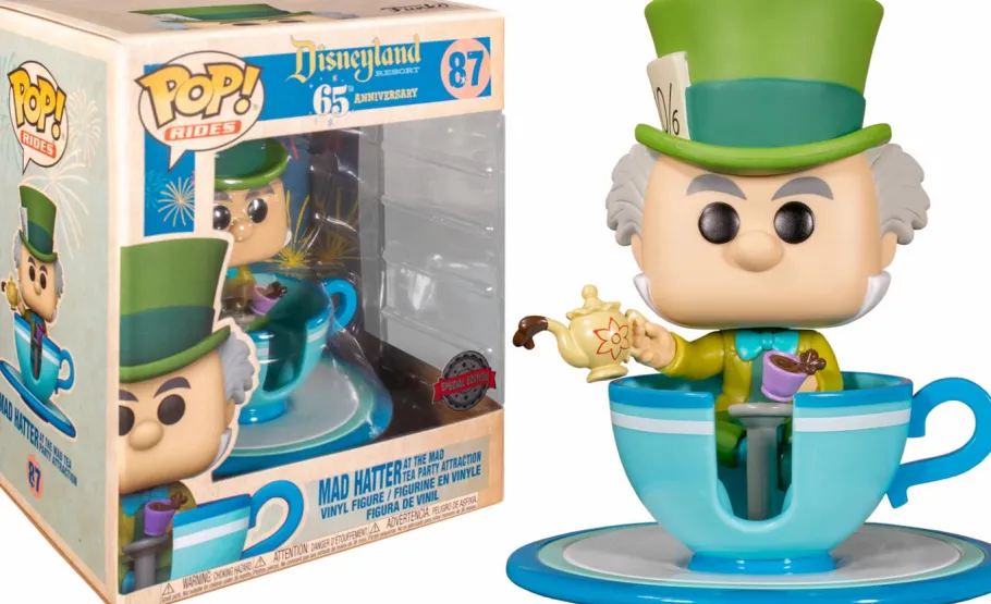 Pop! Rides & Town>Disney Alice in Wonderland - Mad Hatter with Teacup Tea Party Attraction land 65th Anniversary Pop! Rides Vinyl Figure