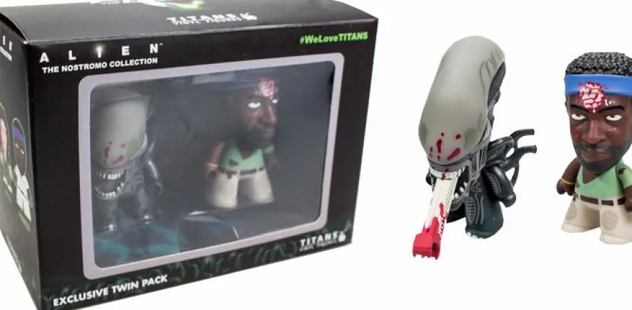 Designer Plush>Alien - Brain Splatter Parker and Bloodied Xenomorph Titans 3” Vinyl Figure 2 Pack