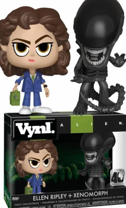 Designer Vinyl>Alien - Ripley & Xenomorph 40th Anniversary Vynl. Vinyl Figure 2-Pack