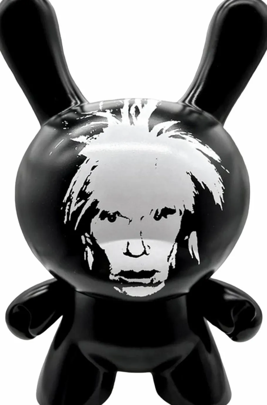 Dunny & Labbit>Andy Warhol - Fright Wig Self-Portrait Monochrome Edition Masterpiece Dunny 8" Vinyl Figure