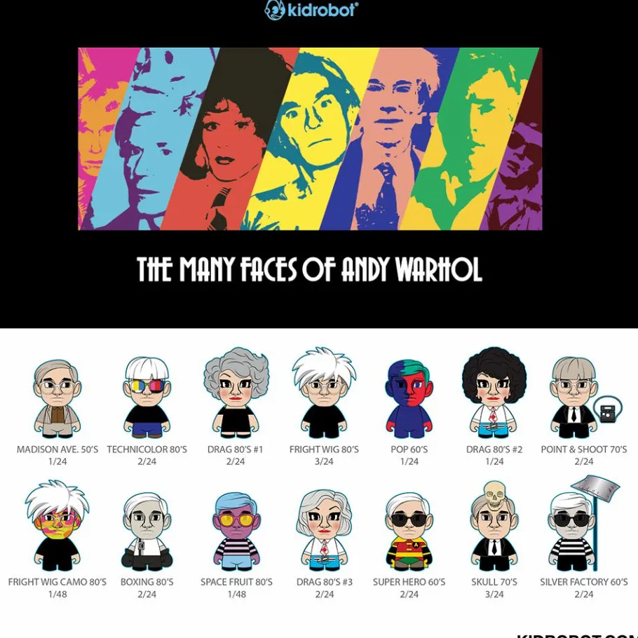 Blind Box>Andy Warhol - Many Faces of Andy Mini Series Blind Box 3” Vinyl Figure (Single Unit)
