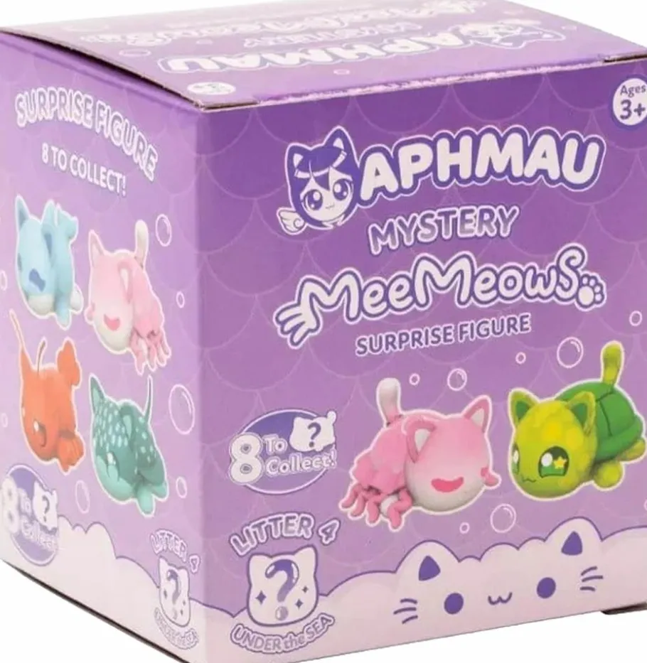 Blind Box>Aphmau - Mystery MeeMeows Surprise Figure Litter 4 Under the Sea Blind Box Vinyl Figure (Single Unit)
