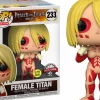Super-Sized Pop!>Attack on Titan - Female Titan Glow in the Dark 6” Super Sized Pop! Vinyl Figure