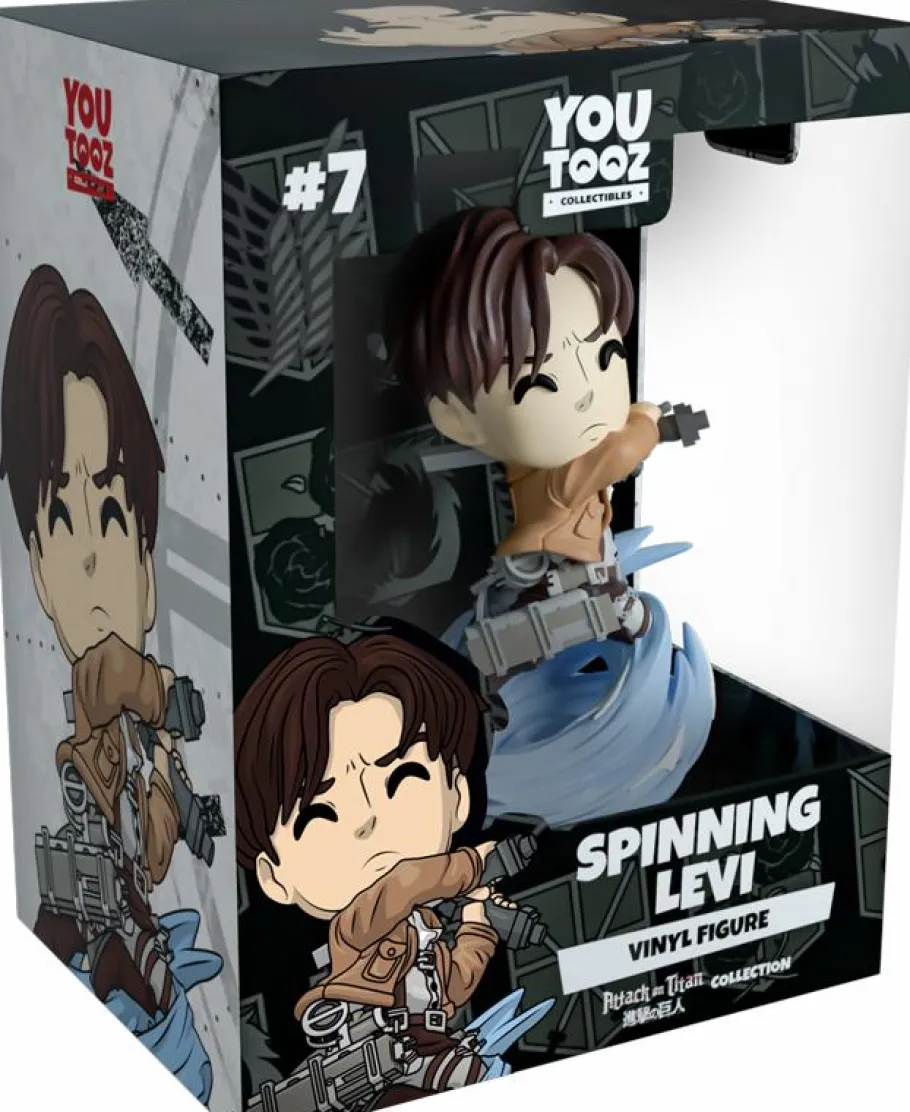 Designer Vinyl>Attack on Titan - Spinning Levi 4.5” Vinyl Figure