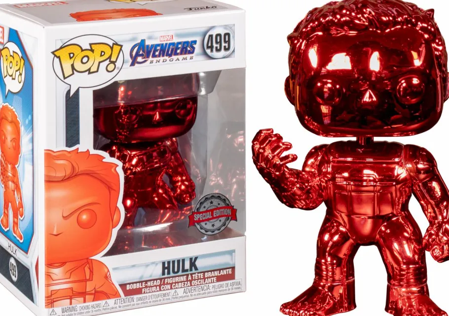 Standard Pop!>The Avengers Avengers 4: Endgame - Hulk with Nano Gauntlet Red Chrome Pop! Vinyl Figure
