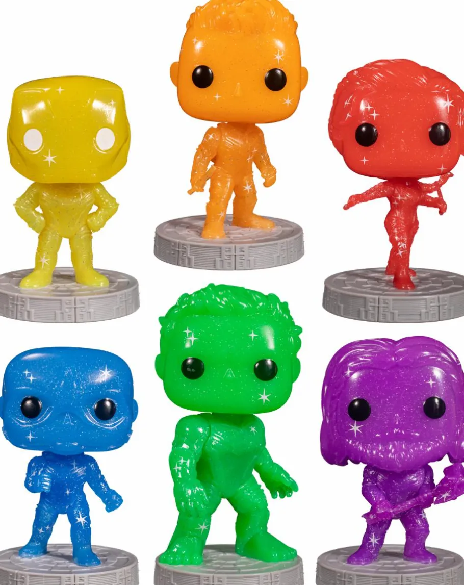 Pop! Bundles>The Avengers Avengers 4: Endgame - Infinity Stones Artist Series Pop! Vinyl Bundle with Pop! Protector (Set of 6)