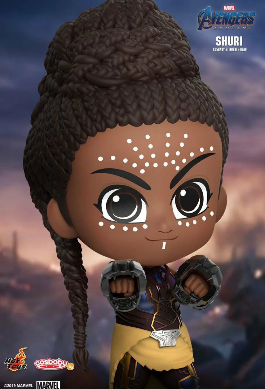 Cosbaby>The Avengers Avengers 4: Endgame - Shuri Cosbaby 3.75” Hot Toys Bobble-Head Figure