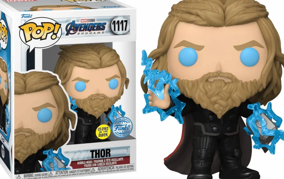 Standard Pop!>The Avengers Avengers 4: Endgame - Thor with Thunder Glow in the Dark Pop! Vinyl Figure
