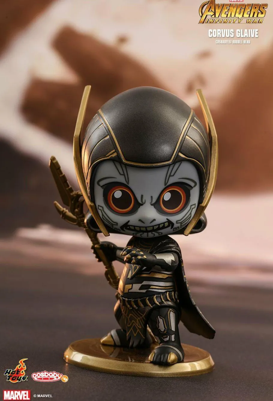 Cosbaby>The Avengers Avengers 3: Infinity War - Corvus Glaive Cosbaby 3.75” Hot Toys Bobble-Head Figure