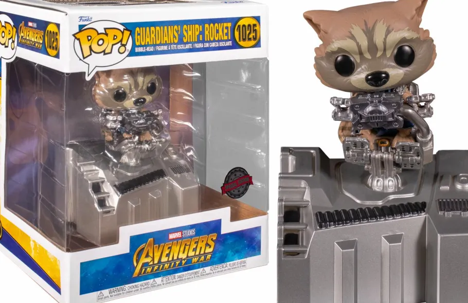 Pop! Deluxe>Guardians of the Galaxy Avengers 3: Infinity War - Rocket Raccoon in Guardian’s Ship Diorama Deluxe Pop! Vinyl Figure