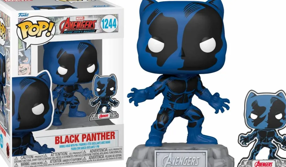 Pop! Deluxe>The Avengers Avengers: Beyond Earth’s Mightiest - Black Panther 60th Anniversary Pop! Vinyl Figure with Enamel Pin