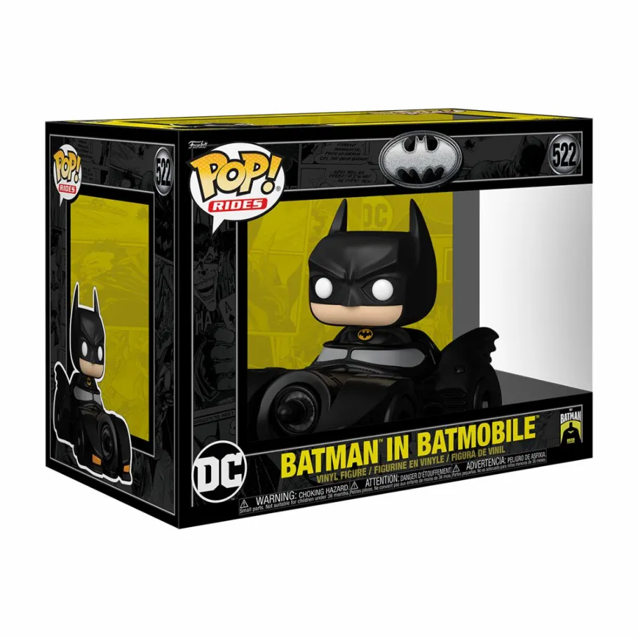 Pop! Rides & Town>Batman - in Batmobile (1989) 85th Anniversary Pop! Ride Vinyl Figure