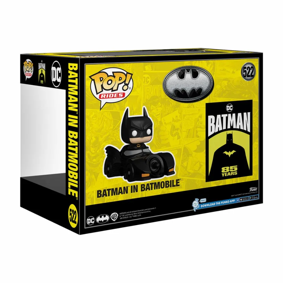 Pop! Rides & Town>Batman - in Batmobile (1989) 85th Anniversary Pop! Ride Vinyl Figure