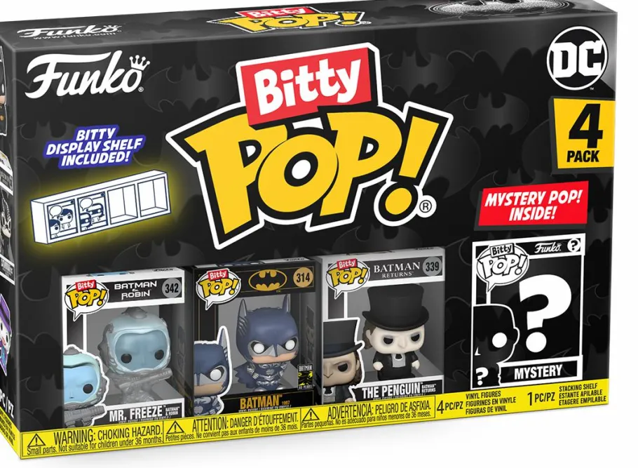 Blind Box>Batman - , Mr. Freeze, The Penguin & Mystery Series 03 Bitty Pop! Vinyl Figure 4-Pack