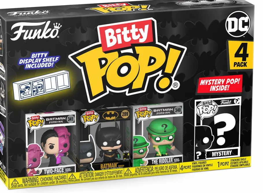 Blind Box>Batman - , Two-Face, The Riddler & Mystery Series 04 Bitty Pop! Vinyl Figure 4-Pack