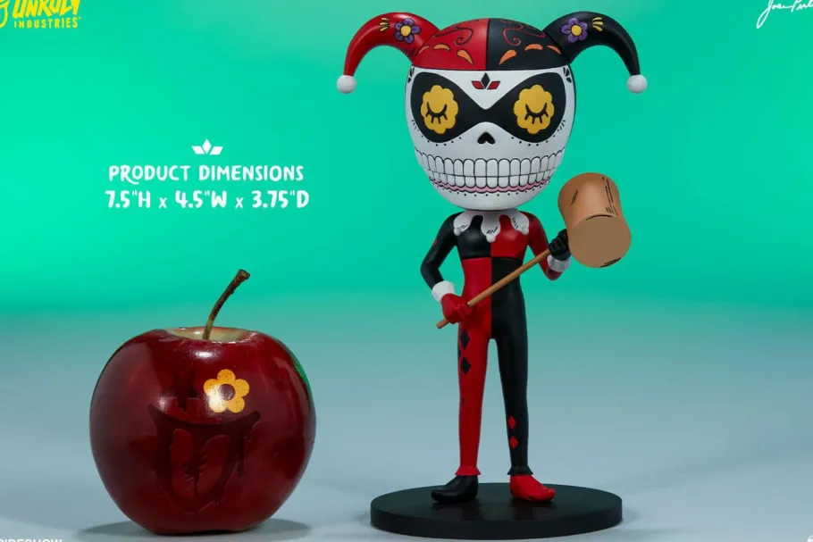 Designer Vinyl>Batman - Harley Quinn Calavera 8” Vinyl Figure by Jose Pulido