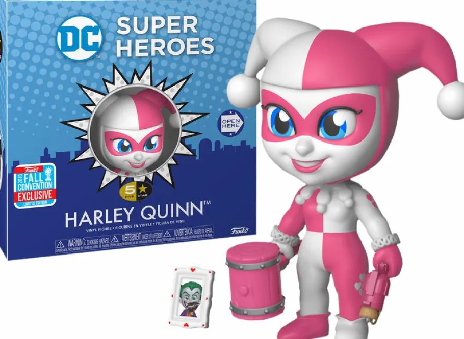 Designer Vinyl>Batman - Harley Quinn Pink 5 Star 4” Vinyl Figure (2018 Fall Convention Exclusive)