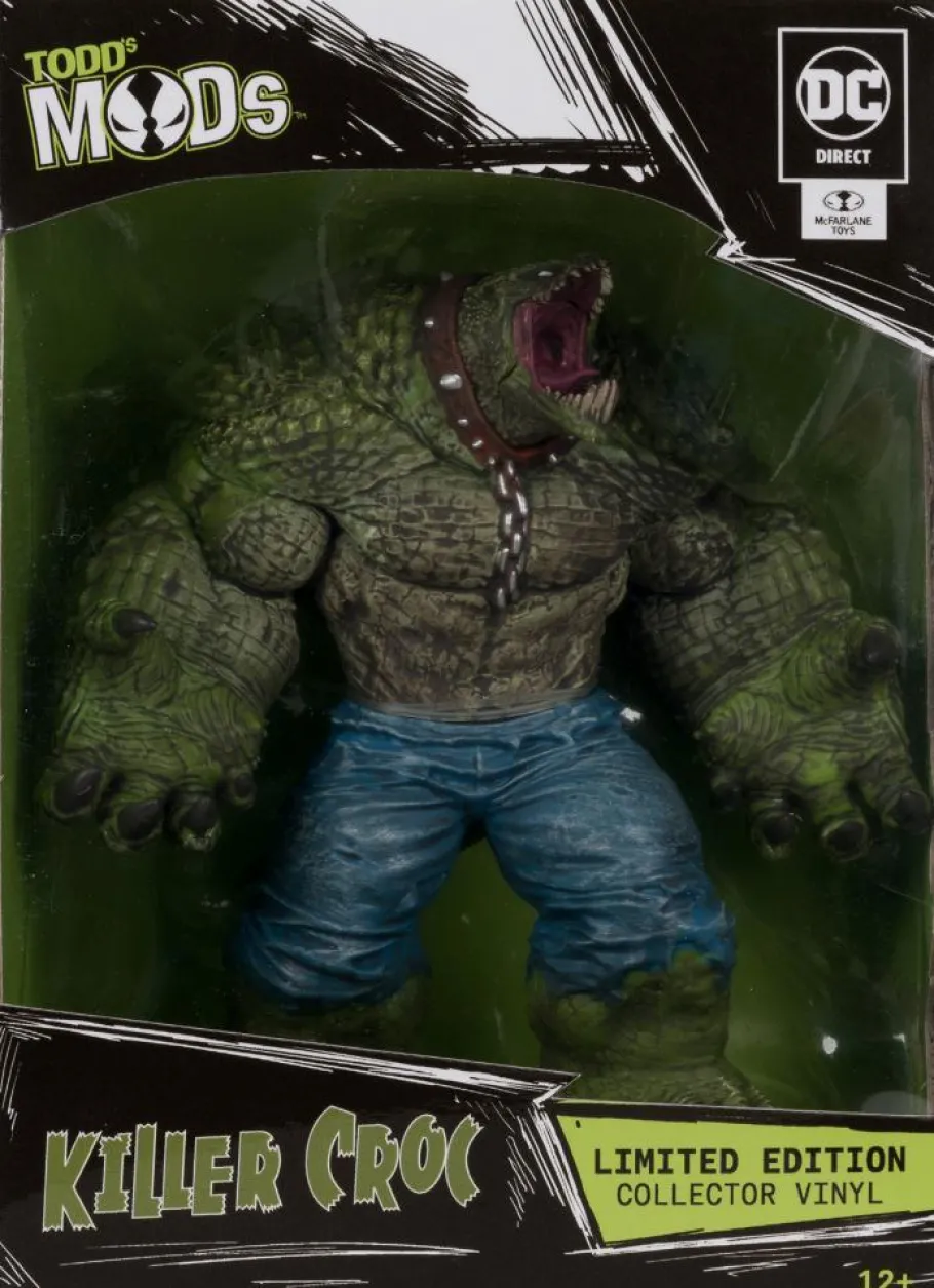 Designer Vinyl>Batman - Killer Croc Todd's Mods Collector Vinyl 4.5" Scale PVC Posed Figure
