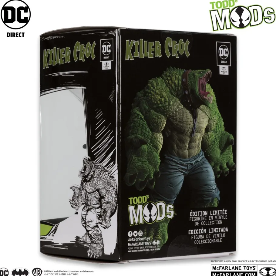 Designer Vinyl>Batman - Killer Croc Todd's Mods Collector Vinyl 4.5" Scale PVC Posed Figure