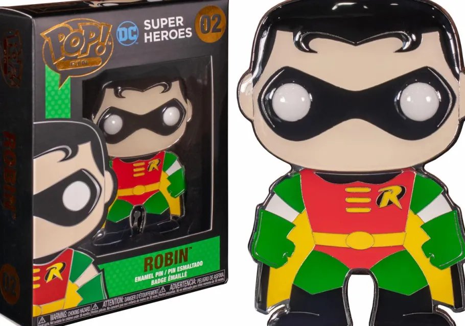 Pop! Home & Accessories>Batman - Robin 4” Pop! Enamel Pin