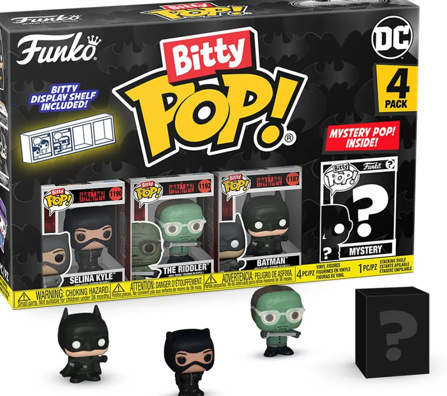 Blind Box>Batman - The , Selina Kyle, The Riddler & Mystery Series 02 Bitty Pop! Vinyl Figure 4-Pack
