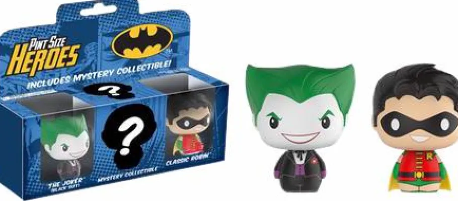 Designer Vinyl>Batman - The Joker, Robin and Mystery Pint Size Heroes 3-Pack