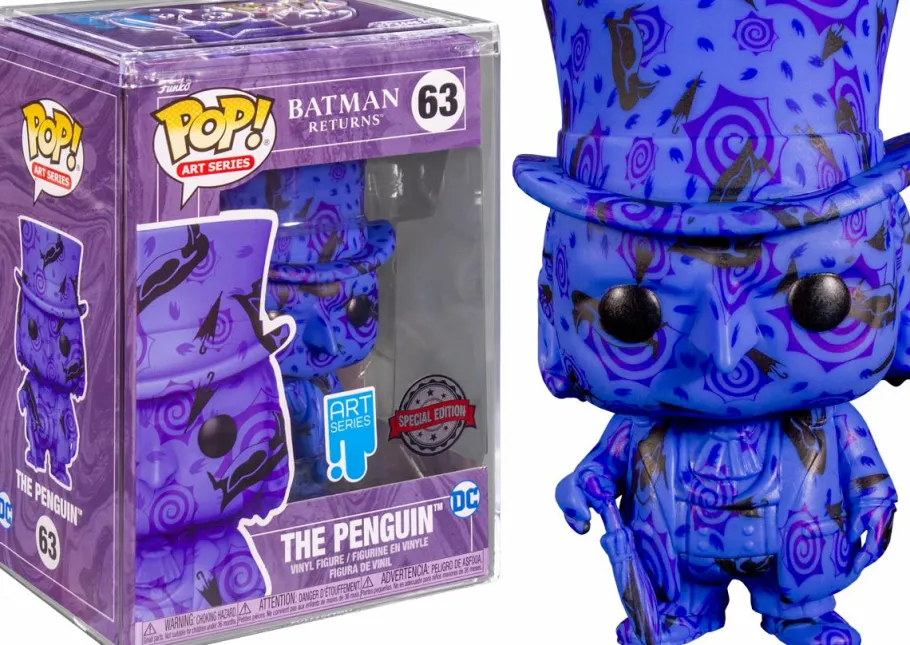 Pop! Deluxe>Batman Returns (1992) - Penguin Artist Series Pop! Vinyl Figure with Pop! Protector