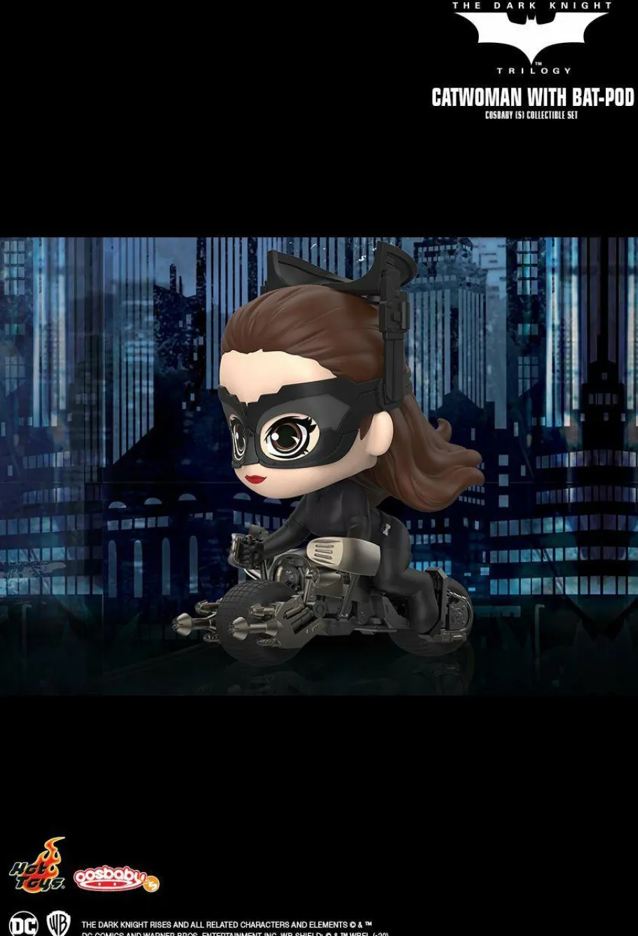 Cosbaby>Batman : The Dark Knight Rises - Catwoman with Batpod Cosbaby (S) Hot Toys Figure Collectible Set