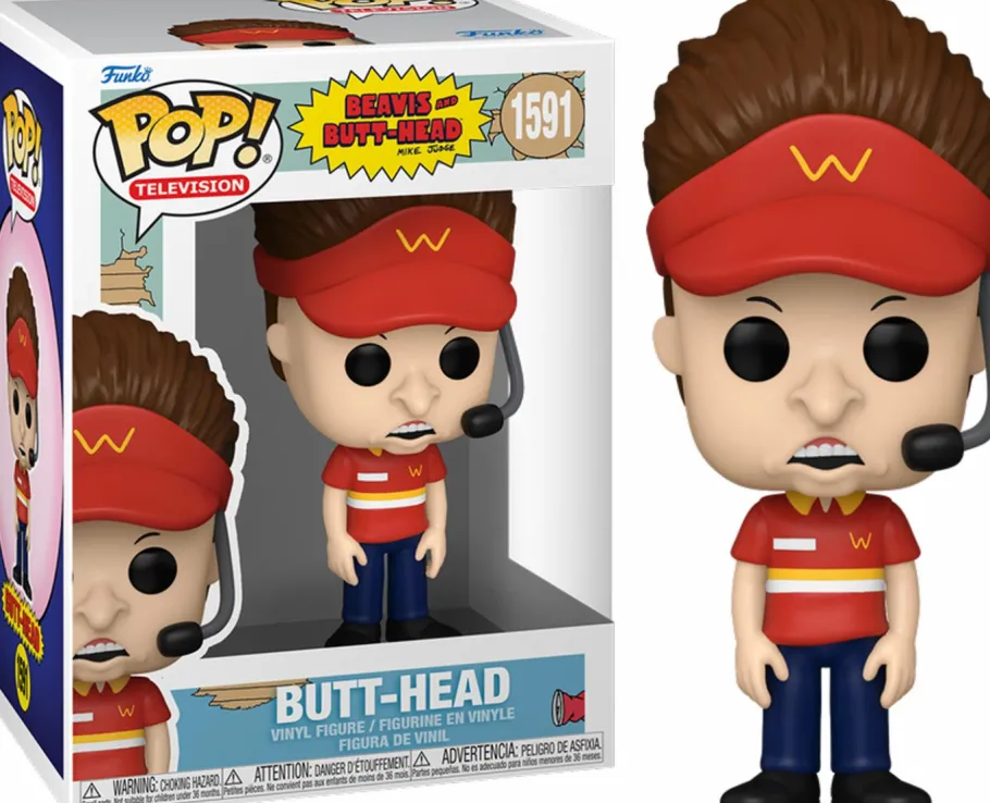 Standard Pop!>Beavis and Butthead Beavis and Butt-Head - Butt-Head (Burger World Uniform) Pop! Vinyl Figure