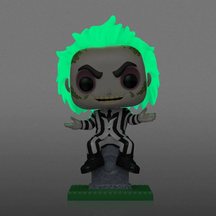 Standard Pop!>Beetlejuice - on Tombstone Glow in the Dark Pop! Plus Vinyl Figure