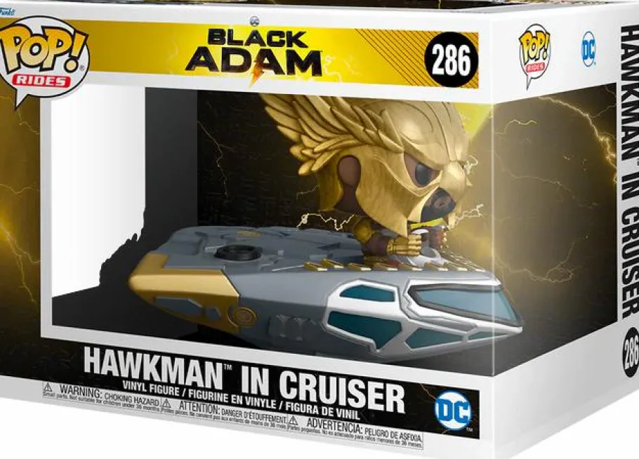 Pop! Rides & Town>Black Adam (2022) - Hawkman with Cruiser Pop! Rides Vinyl Figure