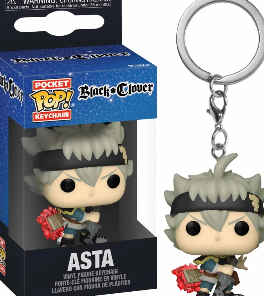 Pop! Keychains>Black Clover - Asta Pocket Pop! Vinyl Keychain