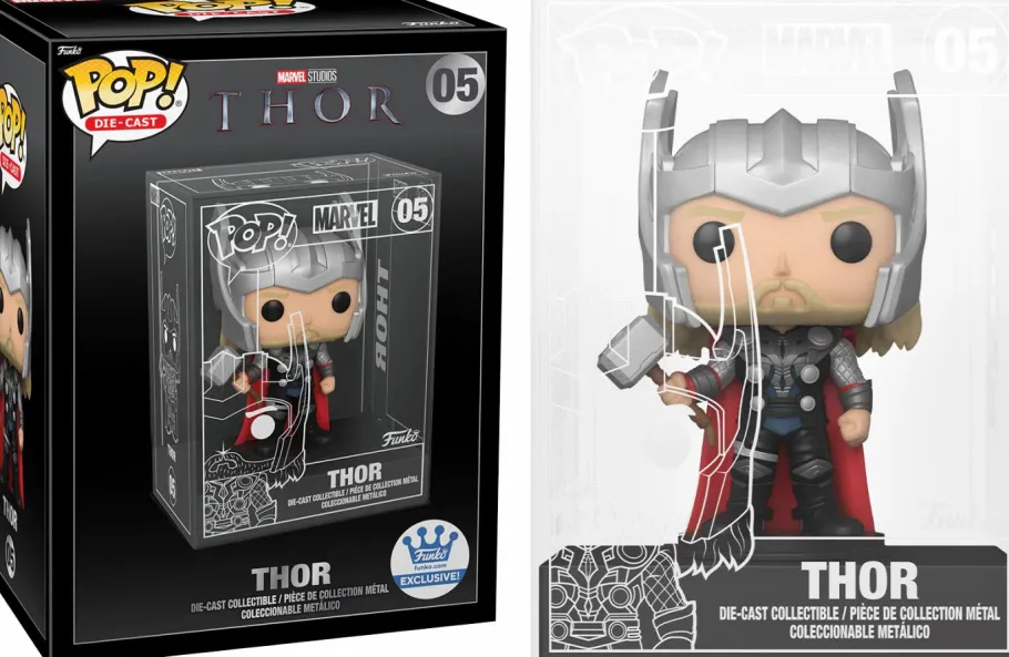 Die-Cast Figures>Black Panther (2018) - , Thor & Darth Vader Diecast Metal Pop! Vinyl Figure Bundle (Funko / Popcultcha Exclusive) (Set of 3)
