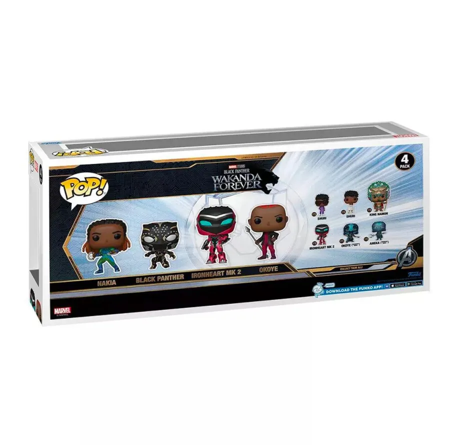 Pop! Bundles>Black Panther 2: Wakanda Forever - Nakia, , Ironheart MK2 & Okoye Pop! Vinyl Figure 4-Pack