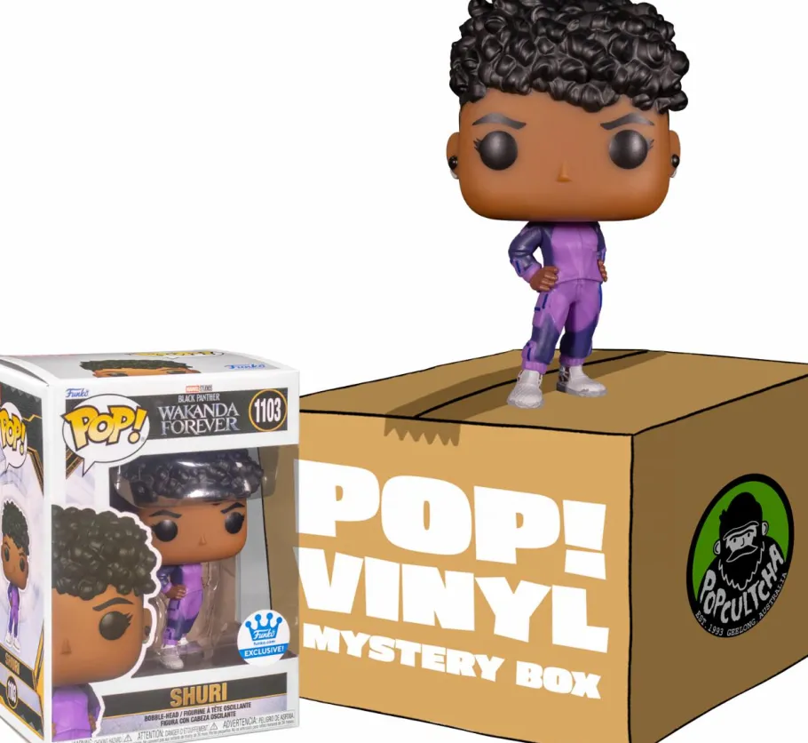Standard Pop!>Black Panther 2: Wakanda Forever - Shuri Mystery Box (Includes Shuri & 3 Mystery Exclusive Pop! Vinyl Figures)