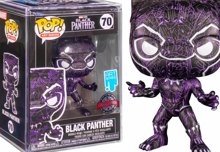 Pop! Deluxe>Black Panther : Legacy - T'Challa Damion Scott Artist Series Pop! Vinyl Figure with Pop! Protector