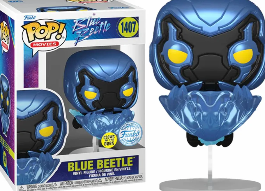 Standard Pop!>Blue Beetle (2023) - in Flight Glow-in-the-Dark Pop! Vinyl Figure