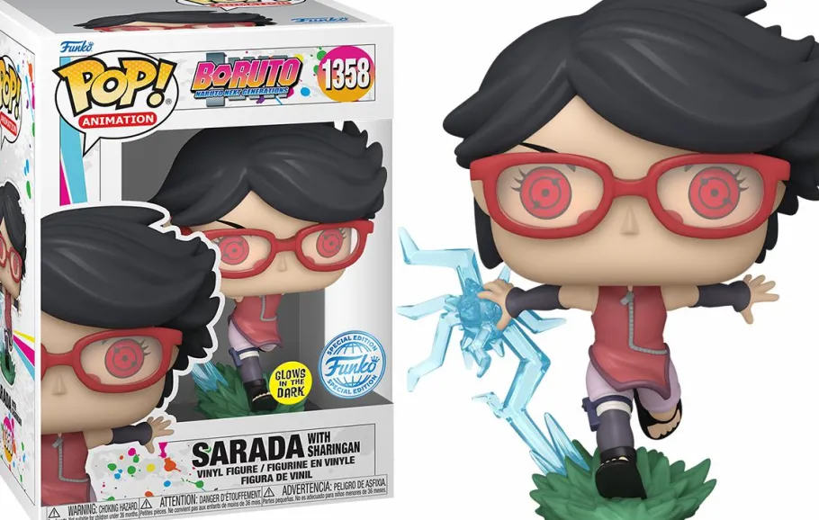 Standard Pop!>Naruto Boruto: Next Generations - Sarada with Sharingan Glow-in-the-Dark Pop! Vinyl Figure