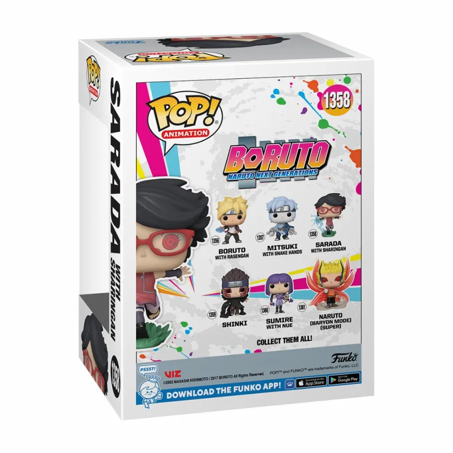 Standard Pop!>Naruto Boruto: Next Generations - Sarada with Sharingan Glow-in-the-Dark Pop! Vinyl Figure