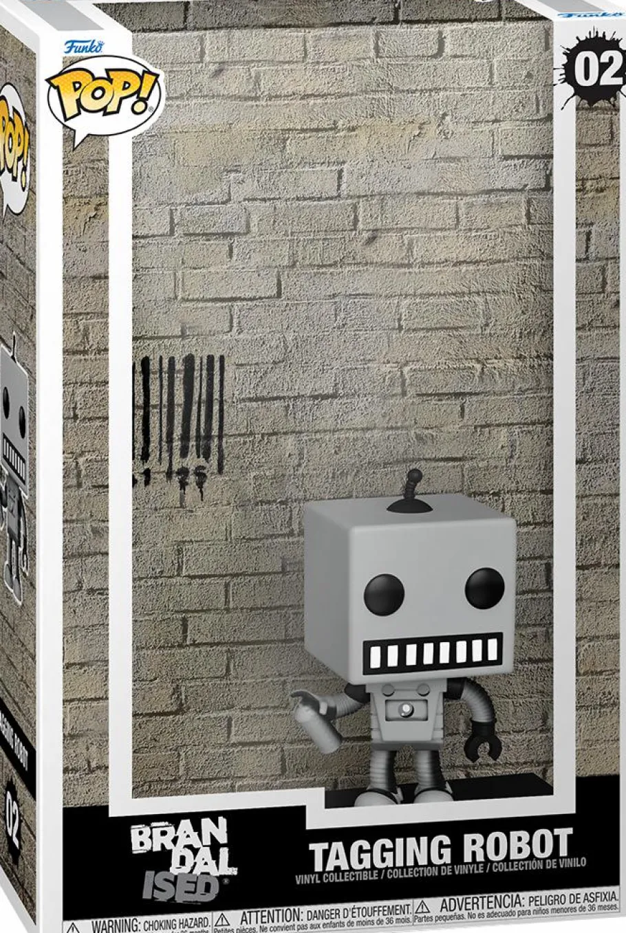 Pop! Covers>Banksy Brandalised - Tagging Robot by Pop! Art Cover Vinyl Figure