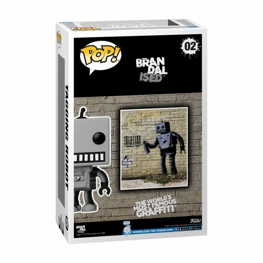 Pop! Covers>Banksy Brandalised - Tagging Robot by Pop! Art Cover Vinyl Figure