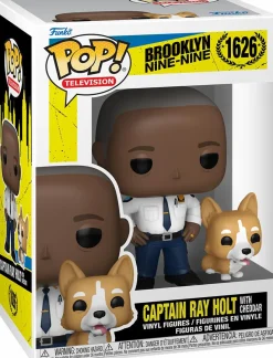 Standard Pop!>Brooklyn Nine-Nine - Captain Raymond Holt with Cheddar Pop! Vinyl Figure