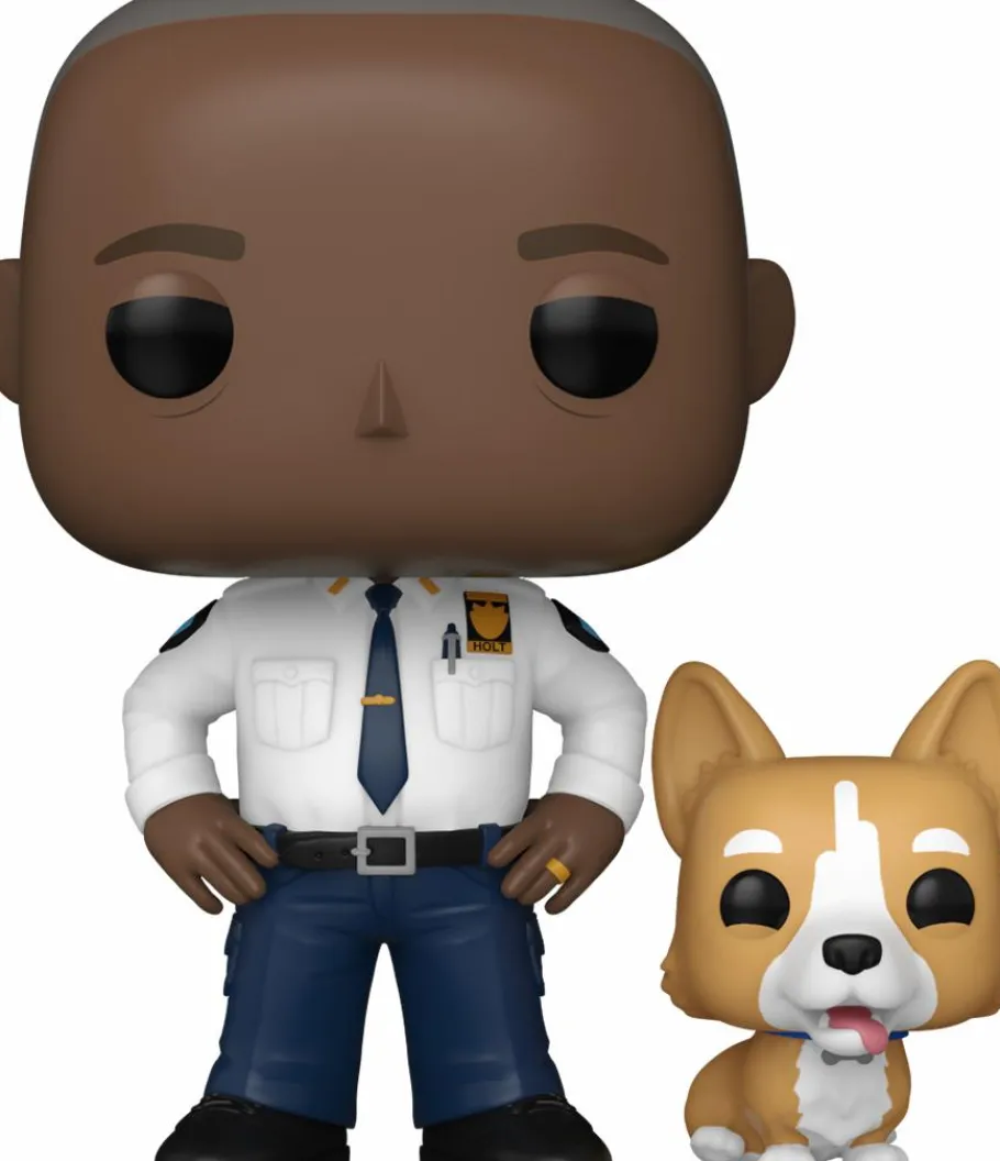Standard Pop!>Brooklyn Nine-Nine - Captain Raymond Holt with Cheddar Pop! Vinyl Figure