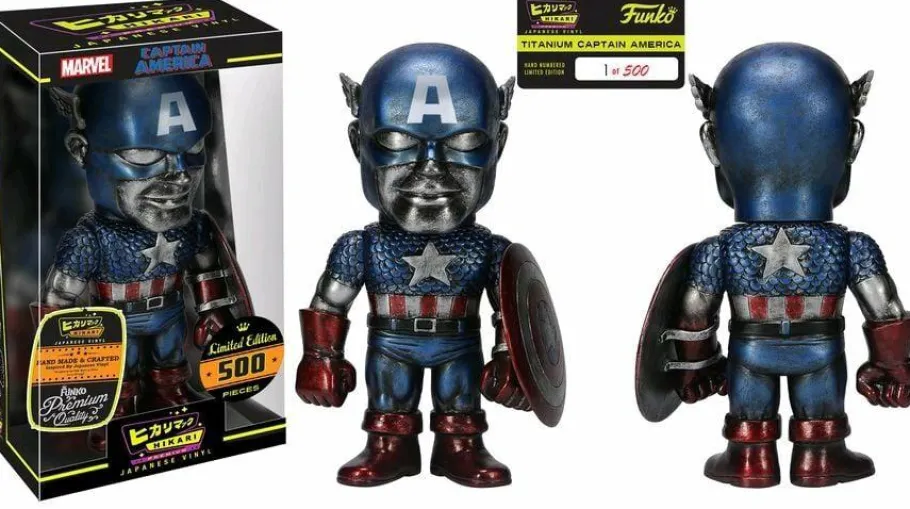Designer Vinyl>Captain America - Hikari Titanium Japanese Vinyl Figure