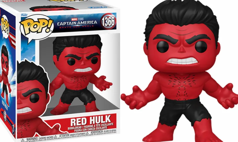 Super-Sized Pop!>Captain America : Brave New World - Red Hulk Super Sized 6" Pop! Vinyl Figure