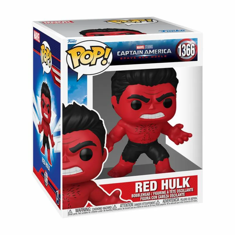 Super-Sized Pop!>Captain America : Brave New World - Red Hulk Super Sized 6" Pop! Vinyl Figure