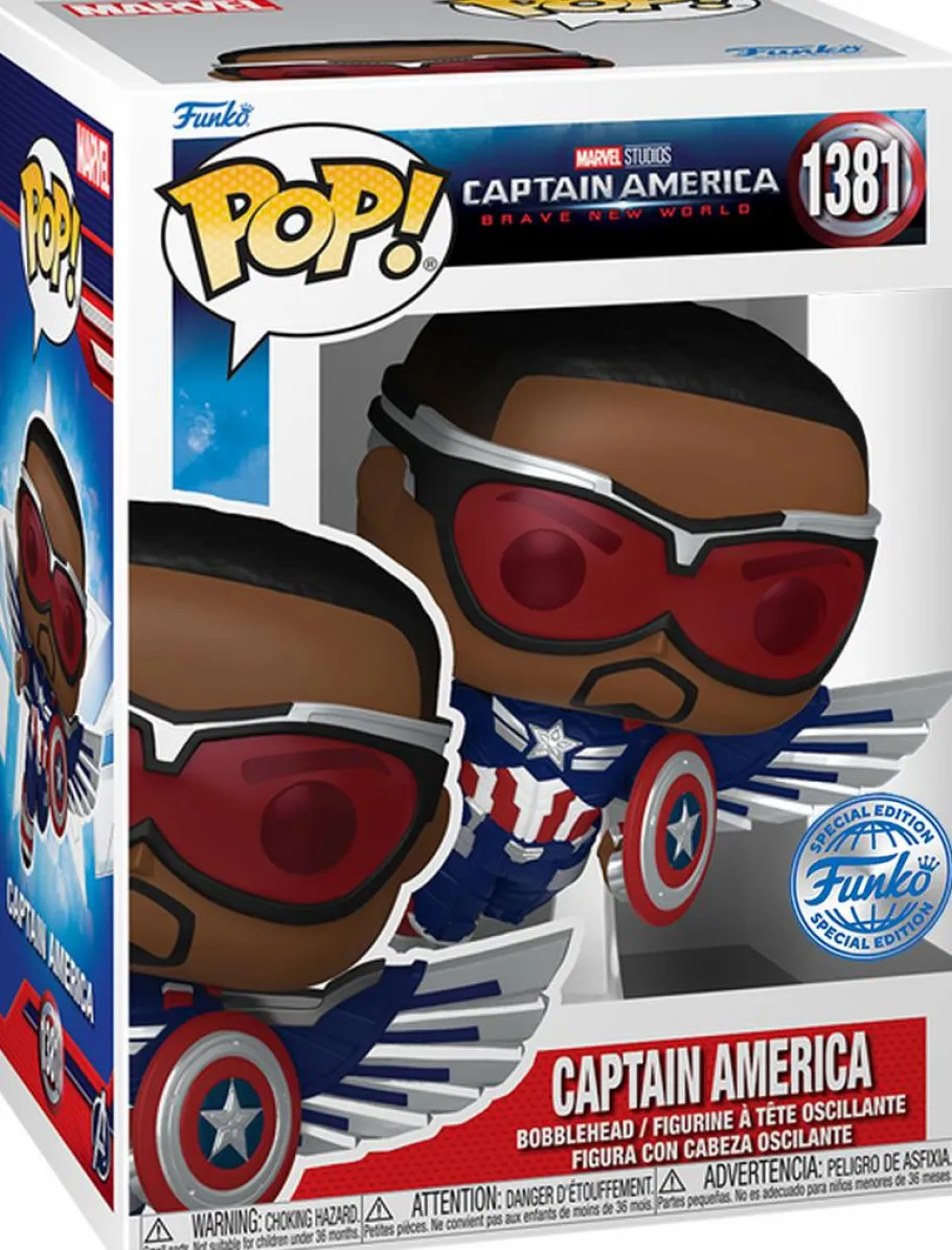 Collector & Mystery Boxes>Captain America : Brave New World - Mystery Box (Includes Sam Wilson & 3 Exclusive Pop! Vinyl Figures)